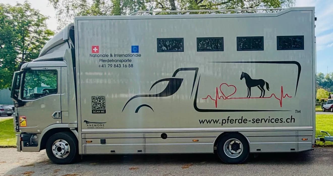 Internationaler Pferdetransport
